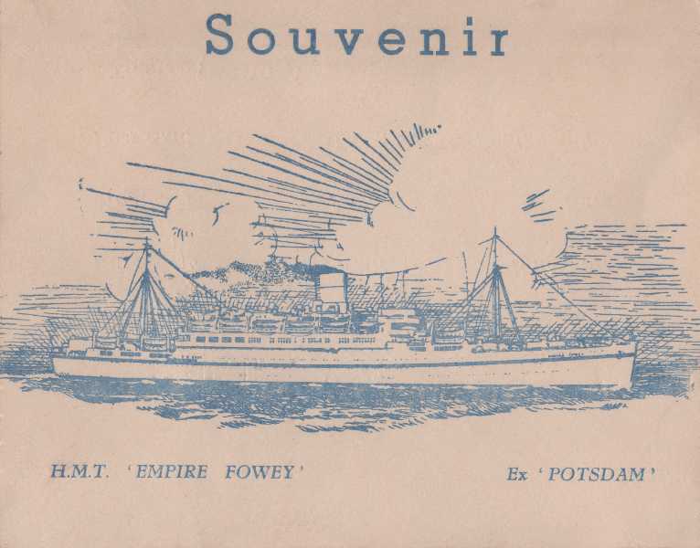 Images/HMT Empire Fowey souvenir postcard front.jpg